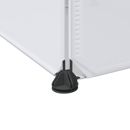 Armoire modulaire 9 compartiments 109x36,5x143 cm blanc