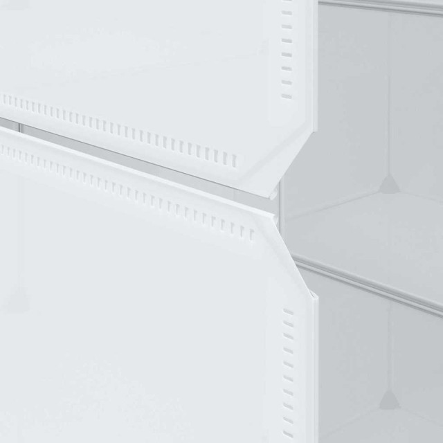 Armoire modulaire 9 compartiments 109x36,5x143 cm blanc