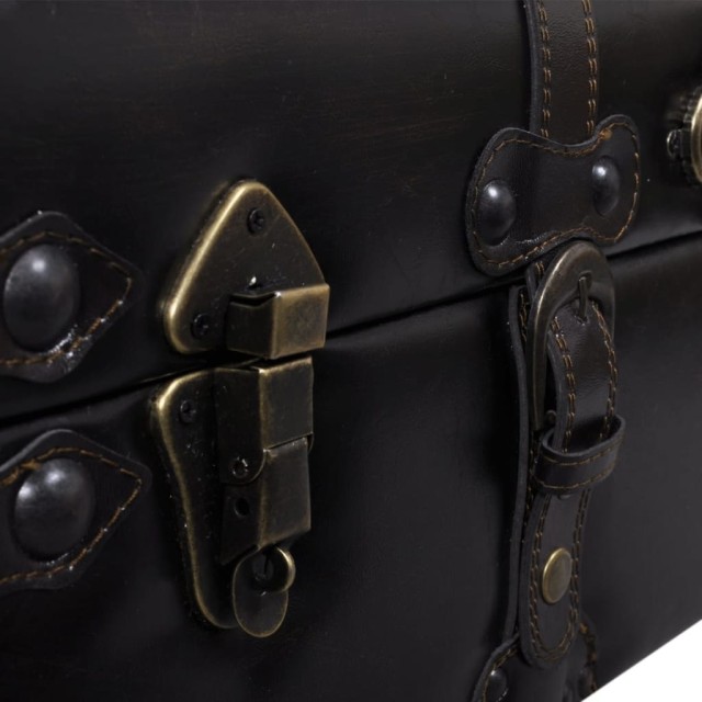 Banc long de rangement marron