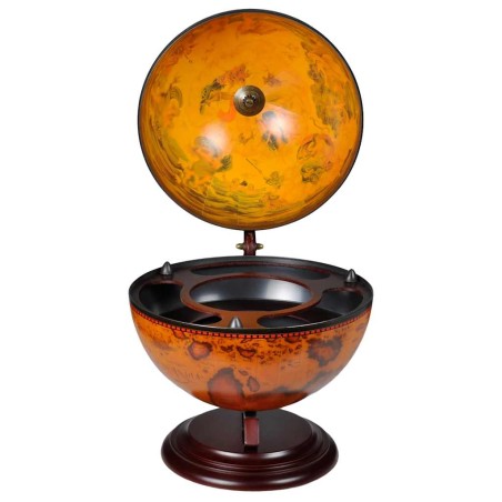 Support de vin sous forme de globe Bois d'eucalyptus