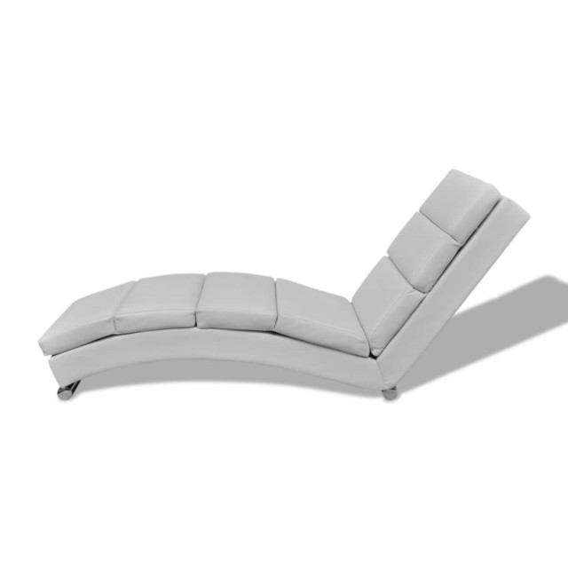 Chaise longue Blanc Similicuir