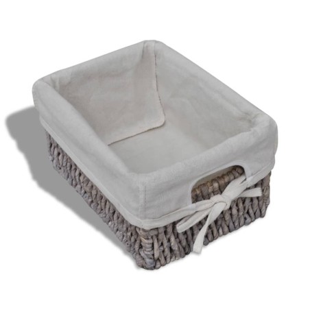 Étagère de rangement Bois Marron 4 paniers en tissage