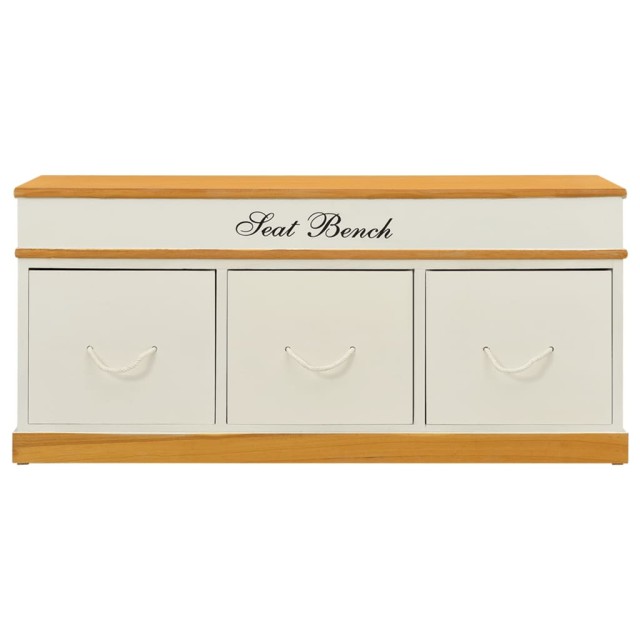 Banc d'entrée de rangement à chaussures