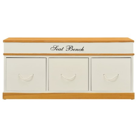 Banc d'entrée de rangement à chaussures