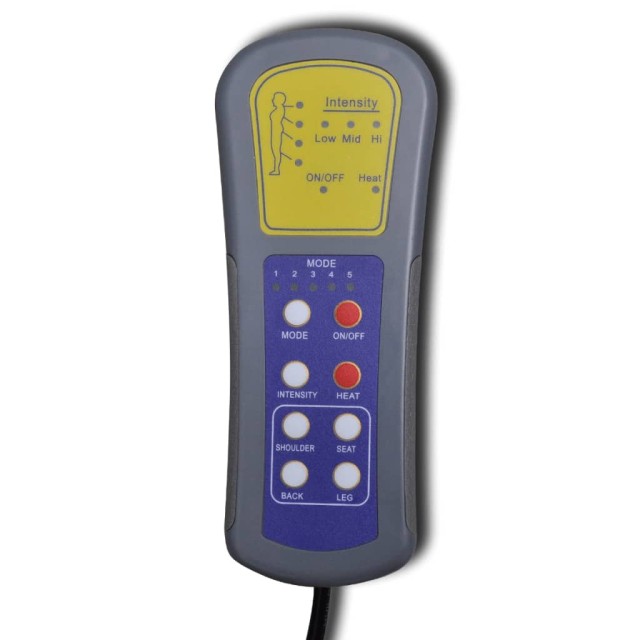 Chaise longue de massage Noir Similicuir