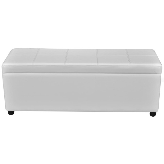 Banc long de rangement Bois Blanc