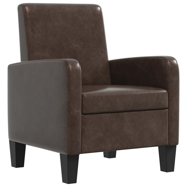 Fauteuil Marron Similicuir