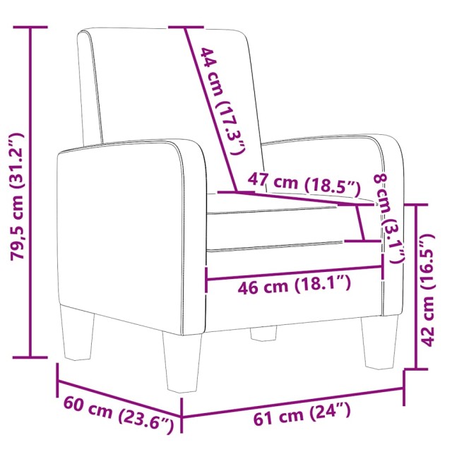 Fauteuil Noir Similicuir