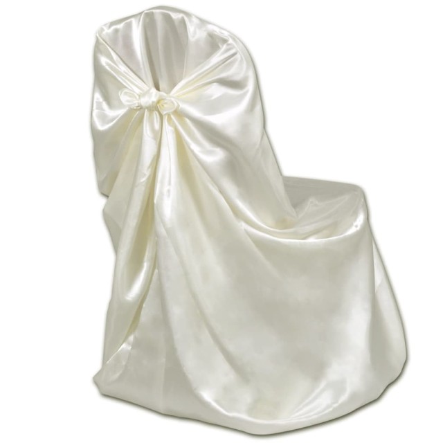 Housse de chaise crème pour le banquet de mariage 6 pièces