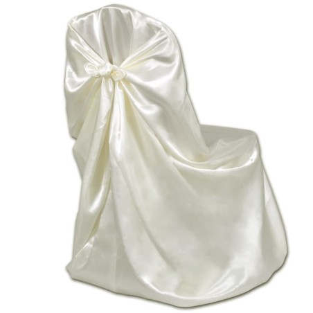 Housse de chaise crème pour le banquet de mariage 6 pièces