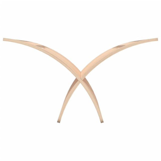 Porte-revue en bois sur pied naturel