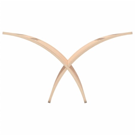 Porte-revue en bois sur pied naturel