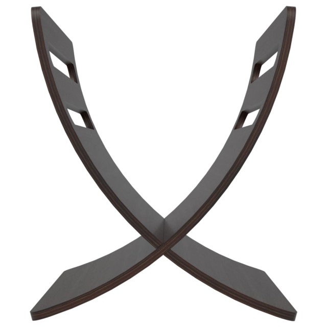 Porte-revue en bois sur pied marron