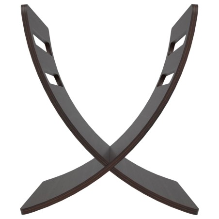 Porte-revue en bois sur pied marron