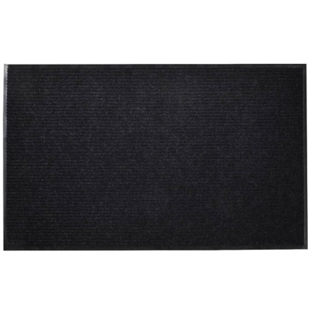 Tapis d'entrée noir 90 x 120 cm PVC