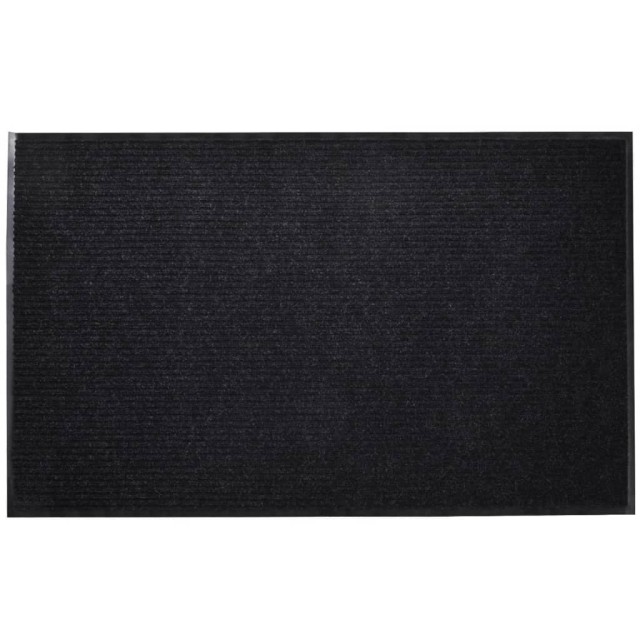 Tapis d'entrée noir 120 x 180 cm PVC