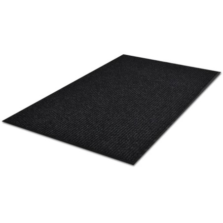 Tapis d'entrée noir 120 x 180 cm PVC