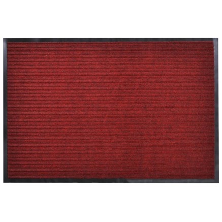 Tapis d'entrée rouge 120 x 180 cm PVC