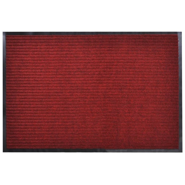 Tapis d'entrée rouge 120 x 180 cm PVC