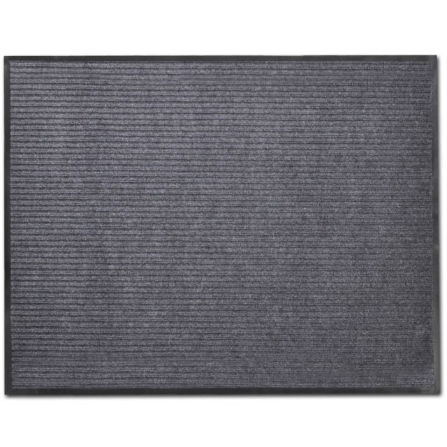 Tapis d'entrée gris 90 x 150 cm PVC