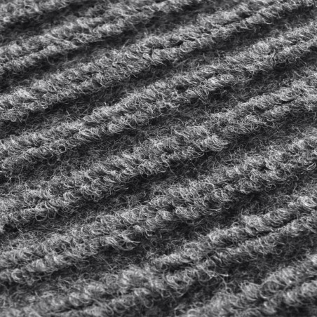 Tapis d'entrée gris 120 x 180 cm PVC