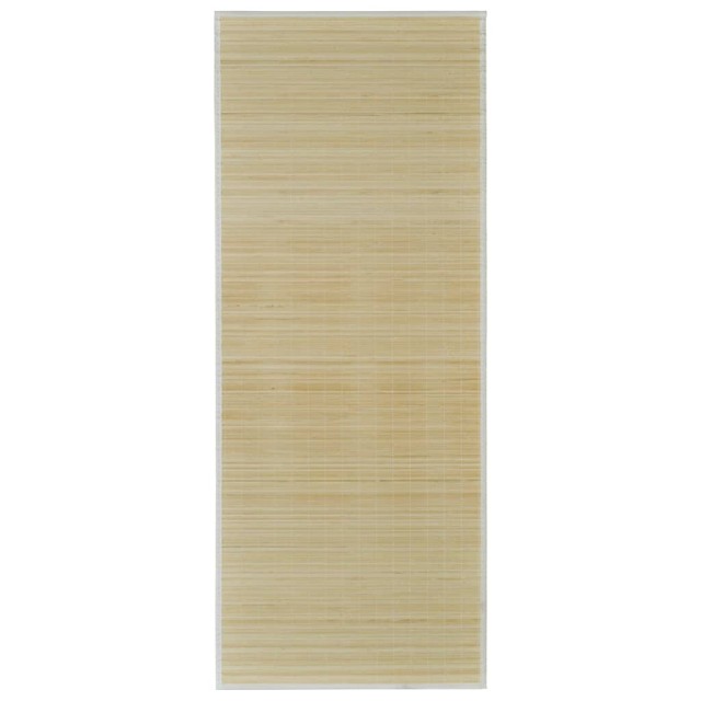 Tapis en bambou naturel à latte rectangulaire 120 x 180 cm