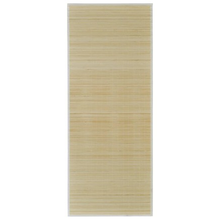 Tapis en bambou naturel à latte rectangulaire 150 x 200 cm 2
