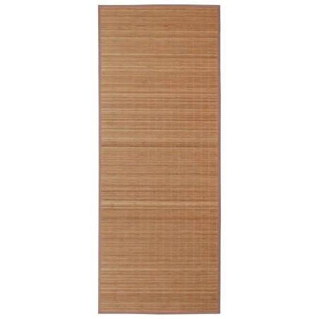 Tapis en bambou marron à latte rectangulaire 120 x 180 cm