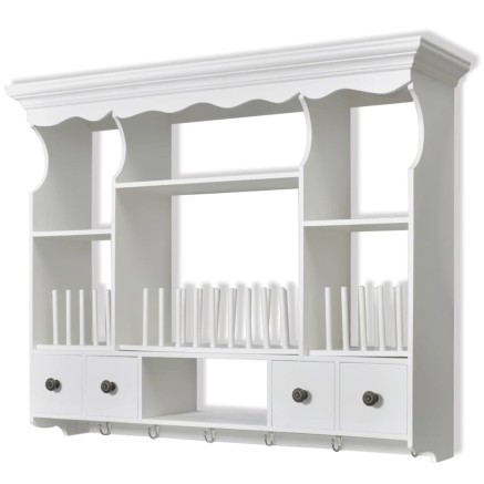 Armoire murale de cuisine en bois Blanc 2