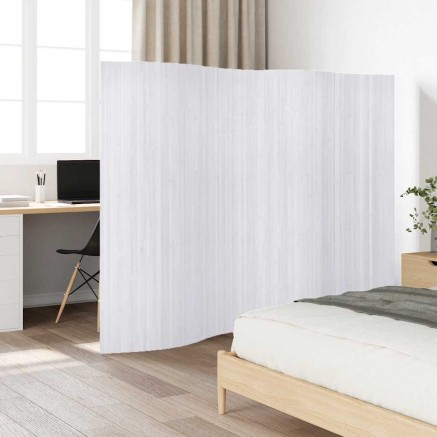 Cloison de séparation Bambou Blanc 250 x 165 cm