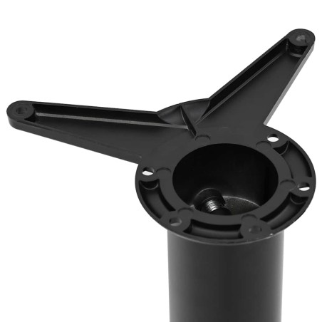 4 pieds de table réglables en hauteur 710 mm Noir