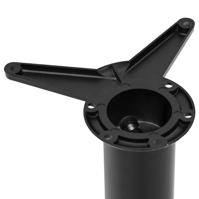 4 pieds de table réglables en hauteur 870 mm Noir