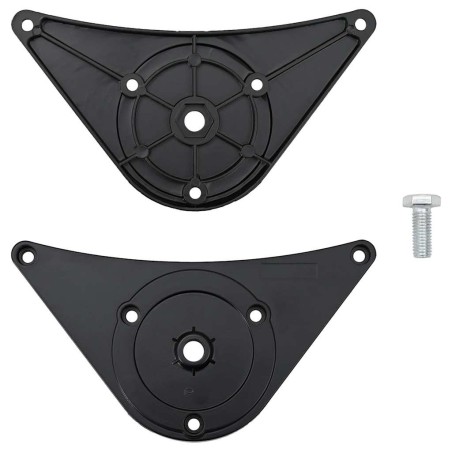 4 pieds de table réglables en hauteur 870 mm Noir