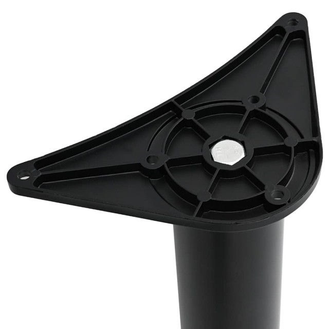 4 pieds de table réglables en hauteur Noir 1100 mm