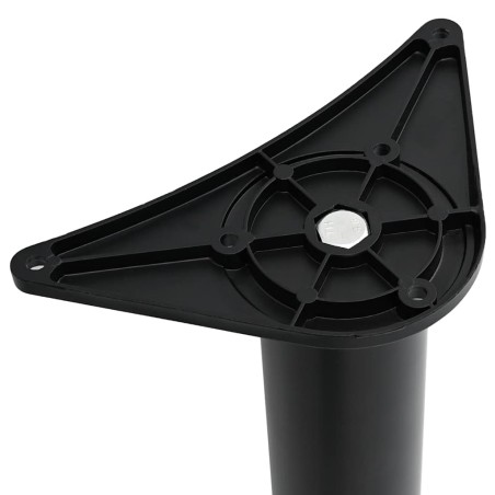 4 pieds de table réglables en hauteur Noir 1100 mm