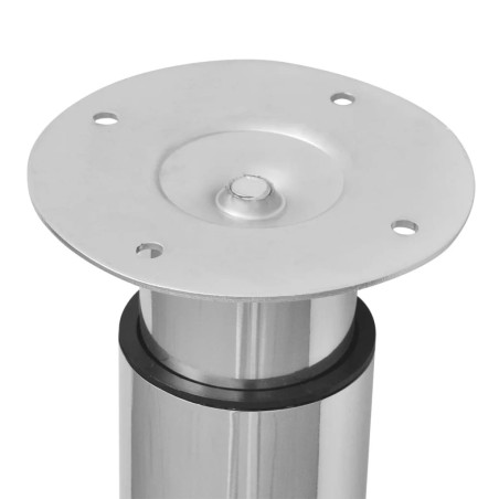Pieds de table télescopique 2 pcs Chrome 710 mm - 1100 mm