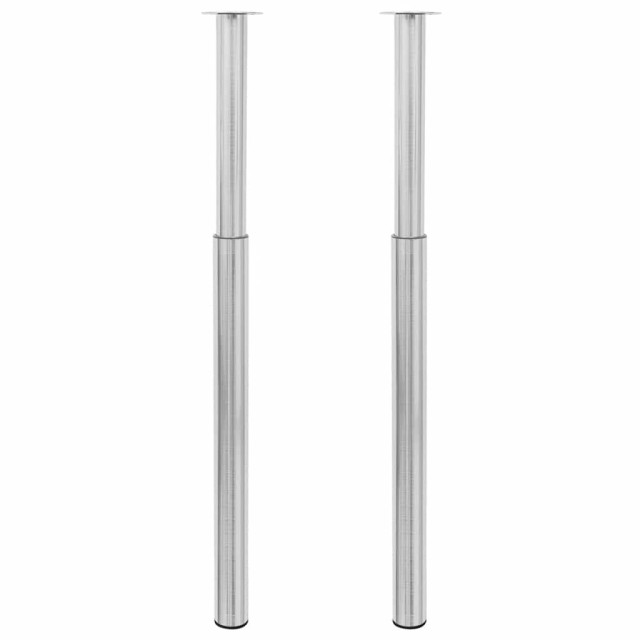 Pieds de table télescopiques Acier inoxydable  710 mm - 1100 mm