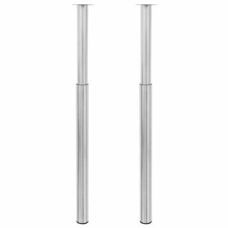 Pieds de table télescopiques Acier inoxydable  710 mm - 1100 mm
