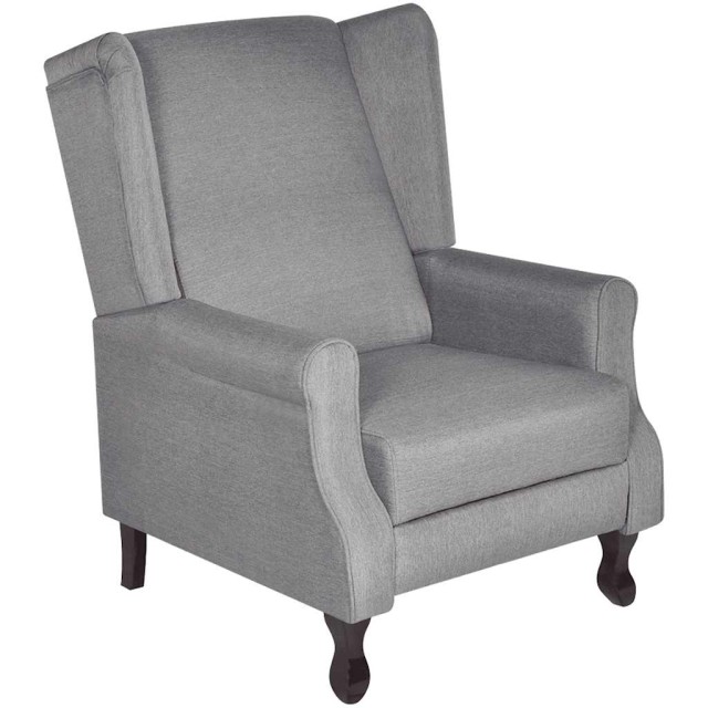 Fauteuil gris tissu