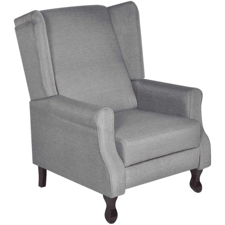 Fauteuil gris tissu