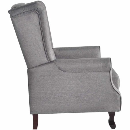 Fauteuil gris tissu