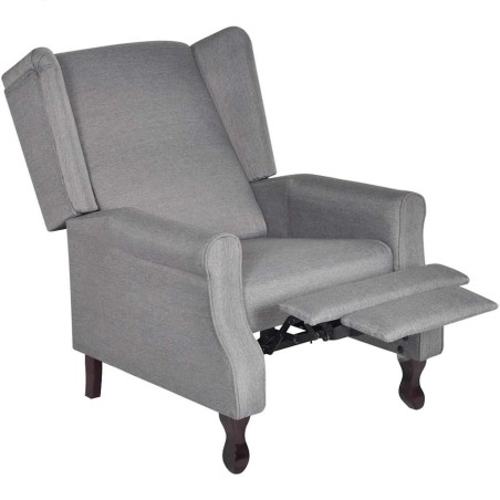 Fauteuil gris tissu