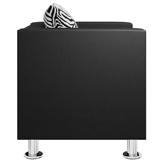 Fauteuil noir similicuir