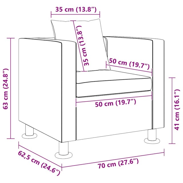 Fauteuil noir similicuir