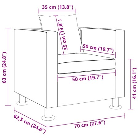 Fauteuil noir similicuir