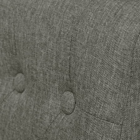 Chaises à manger lot de 2 gris clair tissu