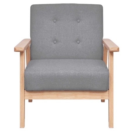 Fauteuil gris foncé tissu