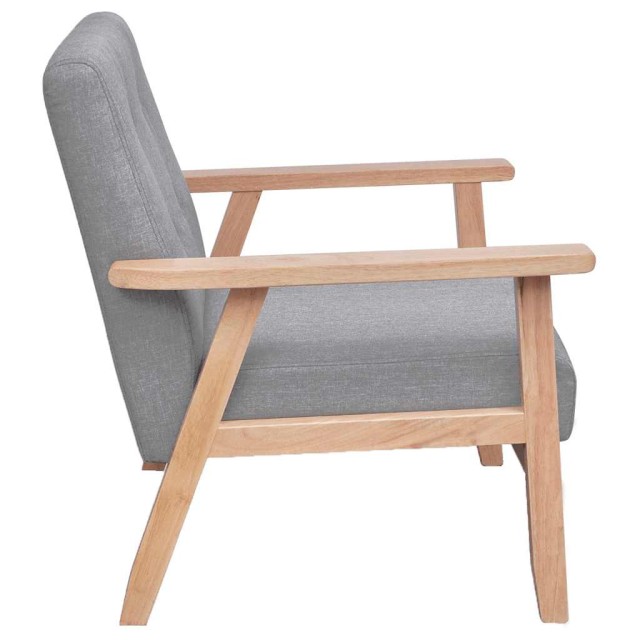 Fauteuil gris foncé tissu