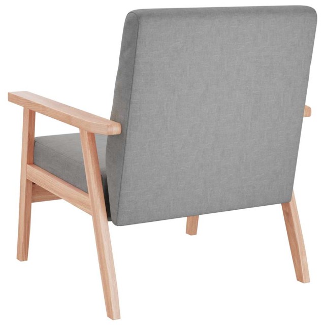 Fauteuil gris foncé tissu