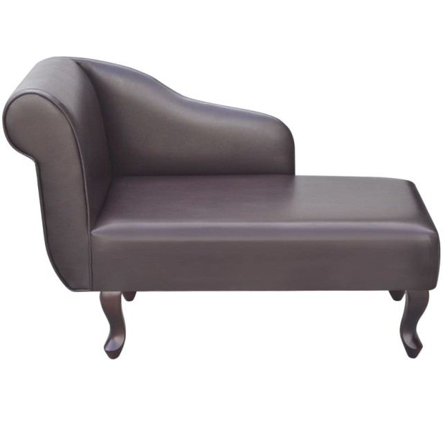 Chaise longue Marron Similicuir